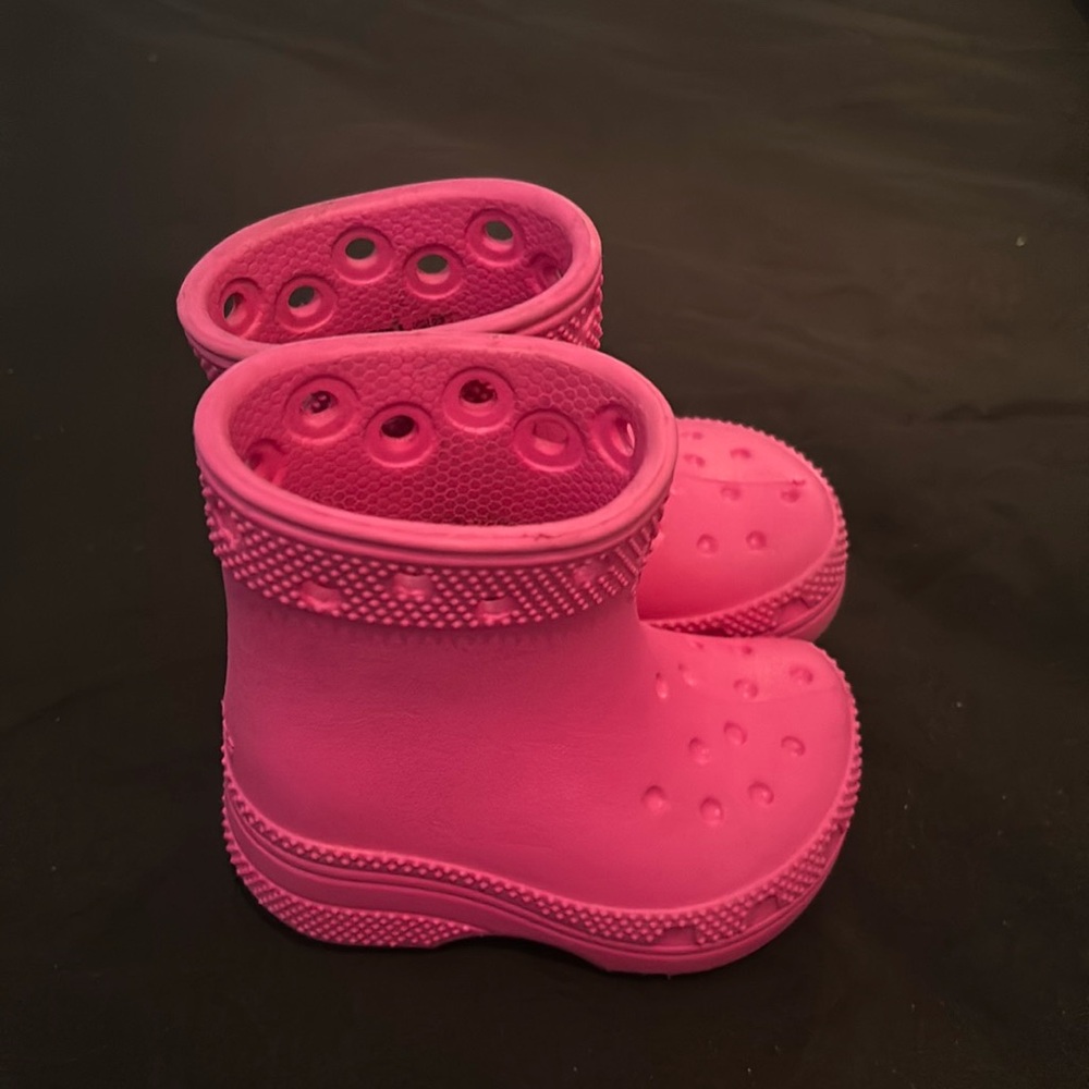 Pink Croc Boots